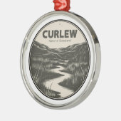 Curlew National Grassland Idaho Stream Ornament Aus Metall (Links)
