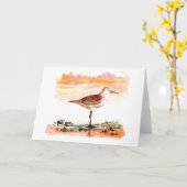 curlew sandpiper karte (Gelbe Blume)