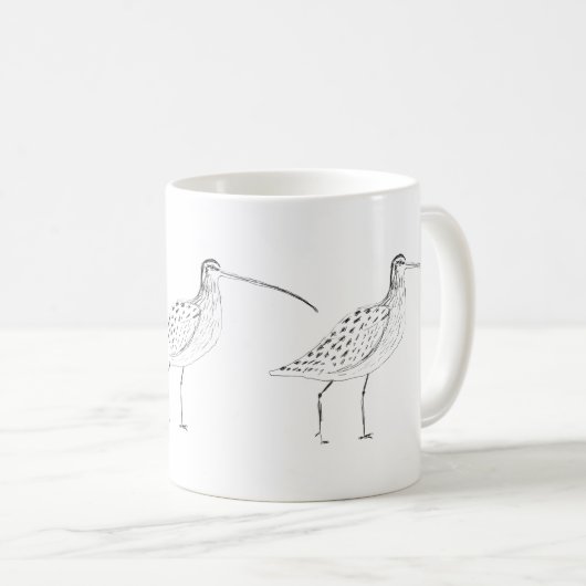 Curlew-Tasse Kaffeetasse (VorderseiteRechts)
