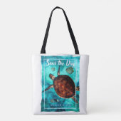 Curlew Turtle Tote Bag, Mittel Tasche (Rückseite)