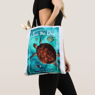 Curlew Turtle Tote Bag, Mittel Tasche