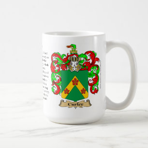 Curley, der Ursprung, die Bedeutung und das Wappen Kaffeetasse
