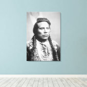 Curley vom Stamm Crow, einer der Späher von Custer Leinwanddruck (Insitu (Holzboden))