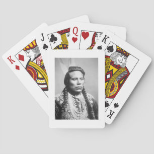 Curley vom Stamm Crow, einer der Späher von Custer Spielkarten