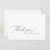 Curlicon Modern Script danke You Card (Vorne/Hinten)