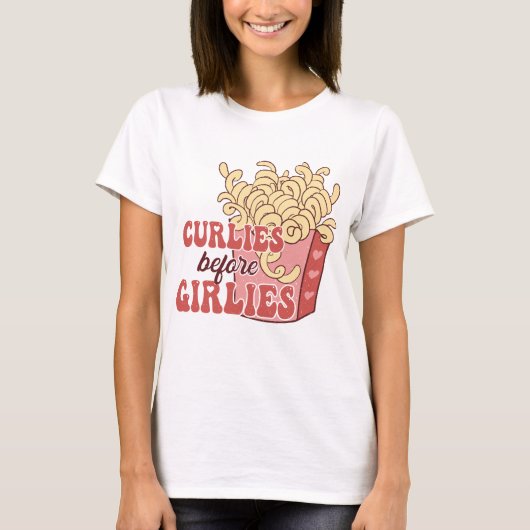 Curlies vor Girlies T-Shirt (Vorderseite)