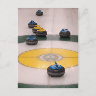 Curling-Aktion Postkarte