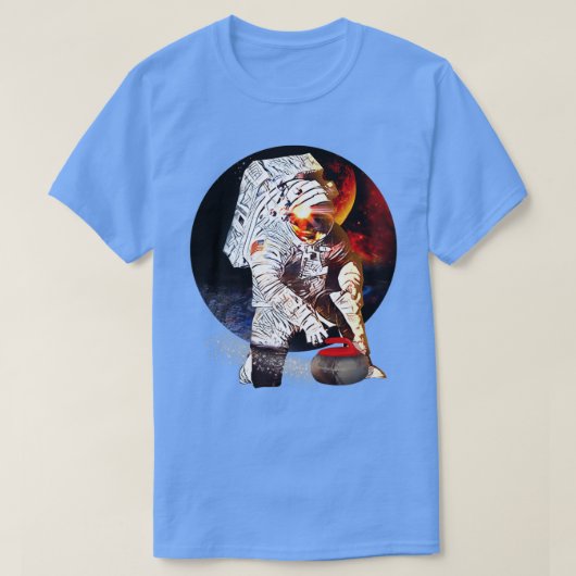 Curling Astronaut 2 T-Shirt (Design vorne)