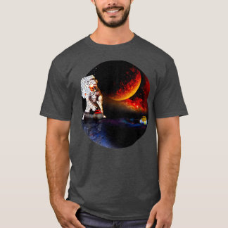 Curling-Astronautin T-Shirt
