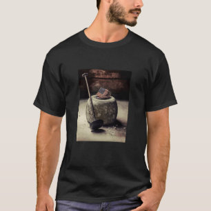 Curling Athlete USA Vintag Curling Stone 1 T-Shirt