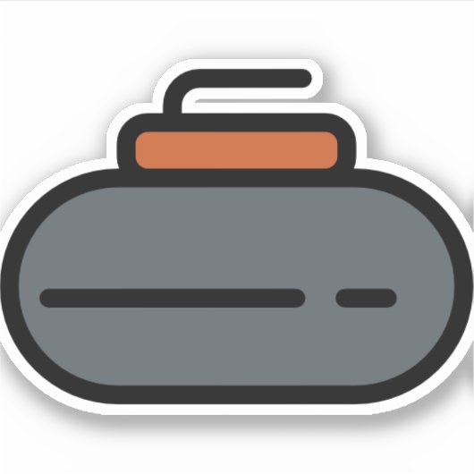 Curling Aufkleber (Vorderseite)