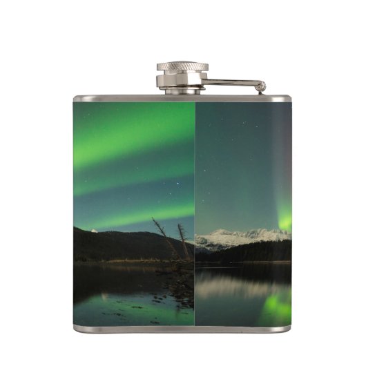 Curling Aurora Flachmann (Rückseite)