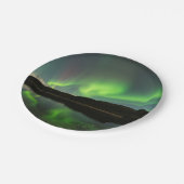 Curling Aurora Pappteller (Schrägansicht)