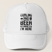Curling Beer Truckerkappe (Vorderseite)