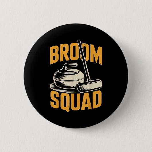 Curling Besen-Team Eis Schwung Stein Gleitend Button (Vorderseite)