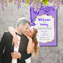 Curling Branch Wedding Welcome Poster (24"x36")