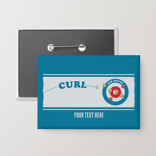 Curling Button (Vorderseite/Rückseite)
