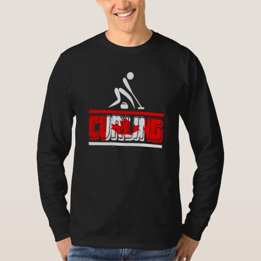 Curling Canada Canadian Fan Coach Team Player Supe T-Shirt (Vorderseite)