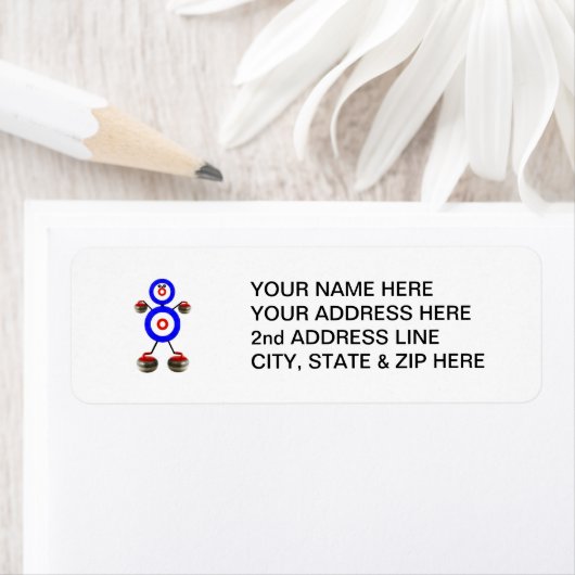 Curling-Cartoon (Insitu)