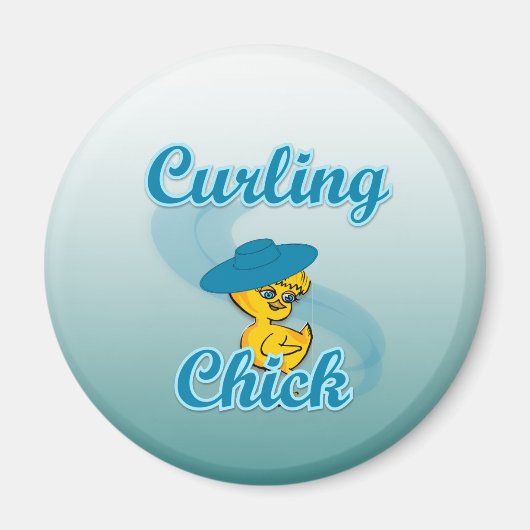 Curling Chick #3 Magnet (Vorne)