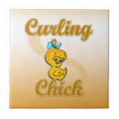 Curling Chick Fliese (Vorderseite)