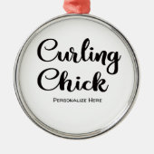 Curling Chick Ornament (Vorne)