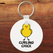 Curling Chick Schlüsselanhänger (Vorderseite)