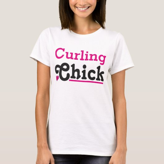 Curling Chick T-Shirt (Vorderseite)