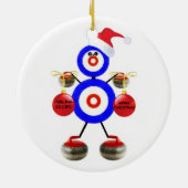 Curling Christmas Keramikornament (Hinten)