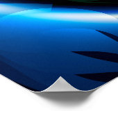 Curling Colored Coil Poster (Ecke)