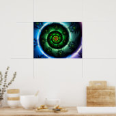 Curling Colored Coil Poster (Küche)