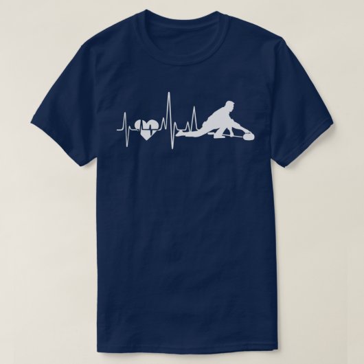 Curling Curling Heartbeat T-Shirt (Design vorne)