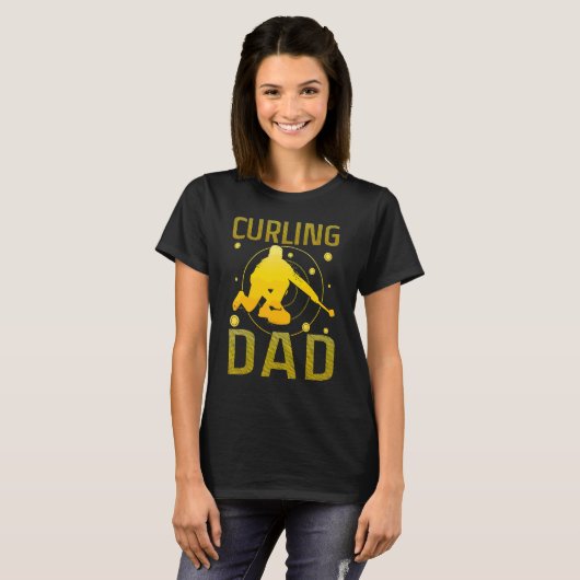 Curling Dad T-Shirt (Vorne ganz)