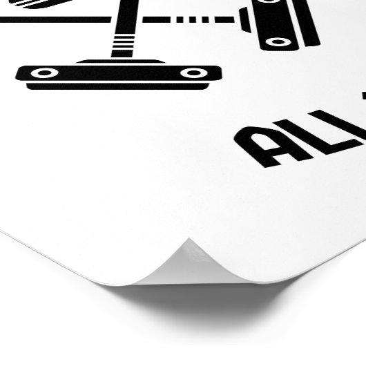 Curling den ganzen Tag Poster (Ecke)