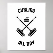 Curling den ganzen Tag Poster (Vorne)