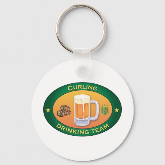 Curling Drink Team Schlüsselanhänger (Vorderseite)