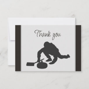 Curling-Ehrenamtlicher-Helfer-Danke Dankeskarte