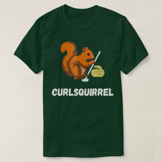 Curling Eichhörnchen Curler Roden Winer Spur T-Shirt (Design vorne)