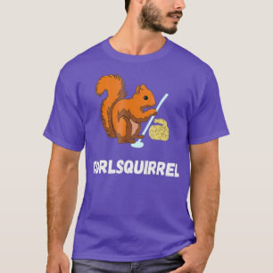 Curling Eichhörnchen Curler Rodent Winter Sport T-Shirt