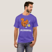 Curling Eichhörnchen Curler Rodent Winter Sport T-Shirt (Vorne ganz)