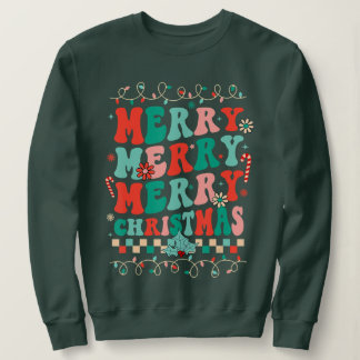 Curling Fan Christmas Ugly Christmas Curler Sweatshirt