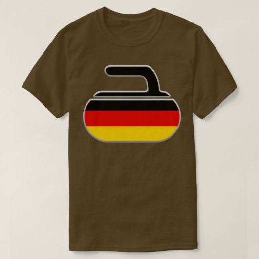 Curling Flag Curl Stone T-Shirt (Design vorne)