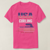Curling-Geschenke T-Shirt (Design vorne)
