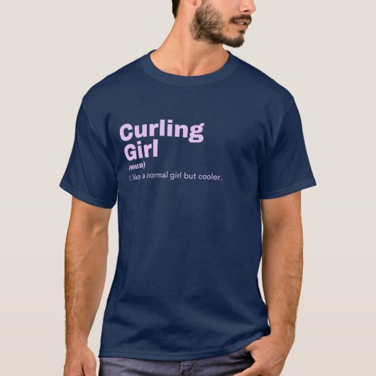 Curling Girl - Curling T-Shirt (Vorderseite)