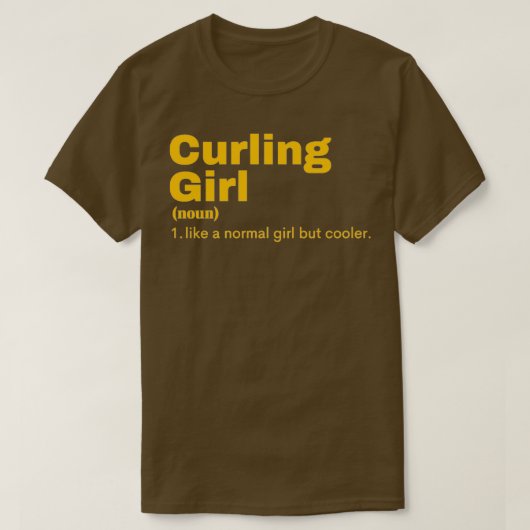 Curling Girl Curling T-Shirt (Design vorne)