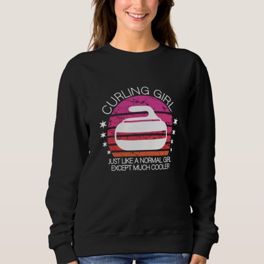 curling girl sweatshirt (Vorderseite)