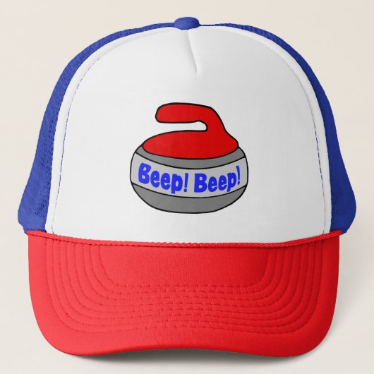 Curling Handtuch Beep! Piep! Truckerkappe (Vorderseite)