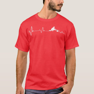 Curling Heartbeat Ekg Pulscurl Stone Idee 2 T-Shirt