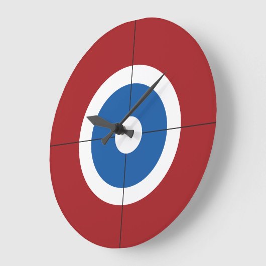 Curling House Große Wanduhr (Winkel)