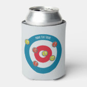 Curling House und Curling Steine oben Dosenkühler (Kanne Vorderseite)